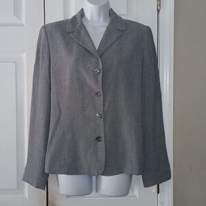 Casual Corner Annex light gray blazer business casual  Sz 14 NWOT